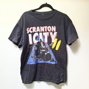 Scranton Electric City PA Short Sleeve T-Shirt Men's Size Lg Graphic Tee Black